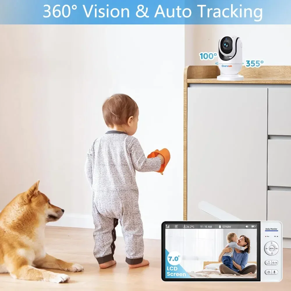 Home Security Cameras Uk - 7 Inch Display Screen Video Baby