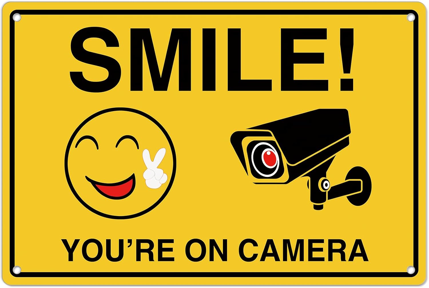Home Security Business - Smile Youre On Camera Signs ;