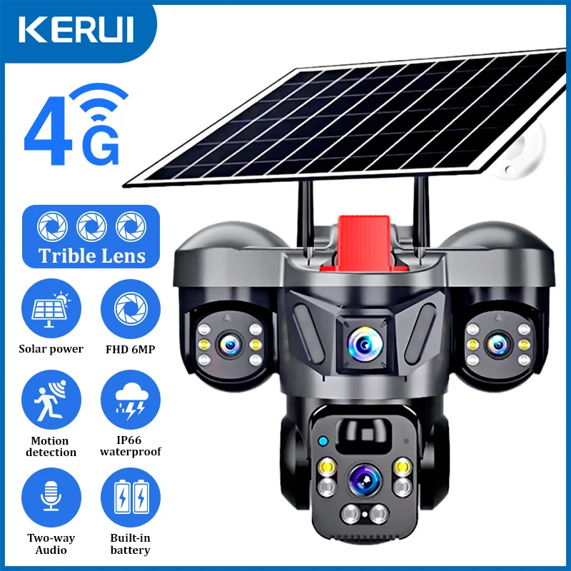 Home Security Monitoring Service - KERUI V380 Pro Outdoor PTZ 6MP