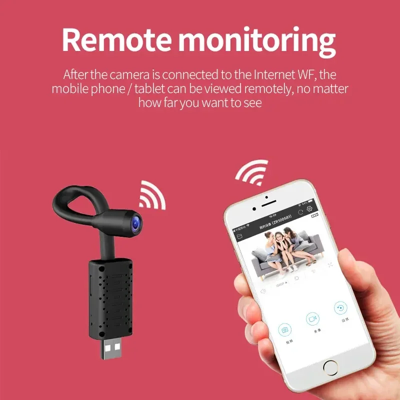 Home Security Monitoring Service - 4K Mini USB WiFi Camera Portable