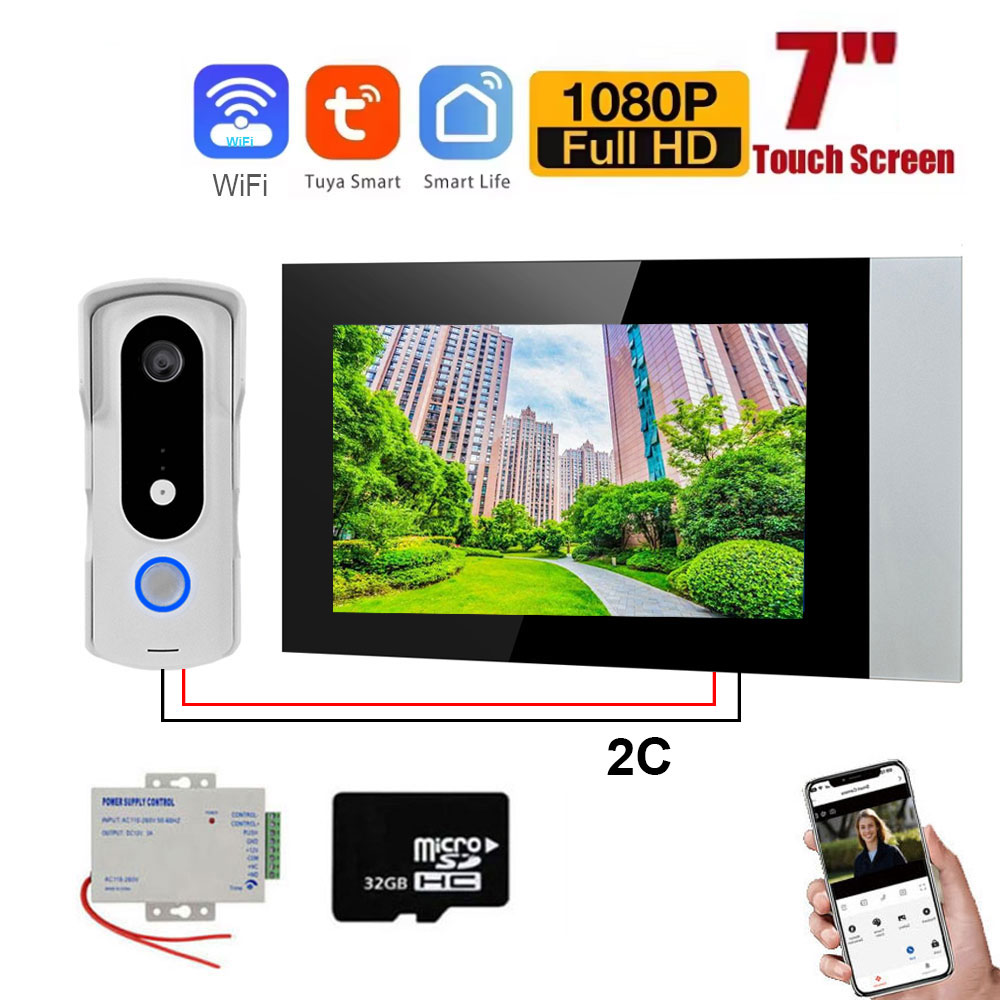 2 Wire Smart Home Tuya Wifi 10 - огляд і ціна Home Security Cameras Uk