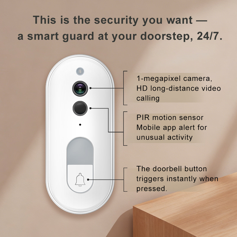 Tuya Smart Video Doorbell Wire - огляд і ціна Home Security Monitoring Service