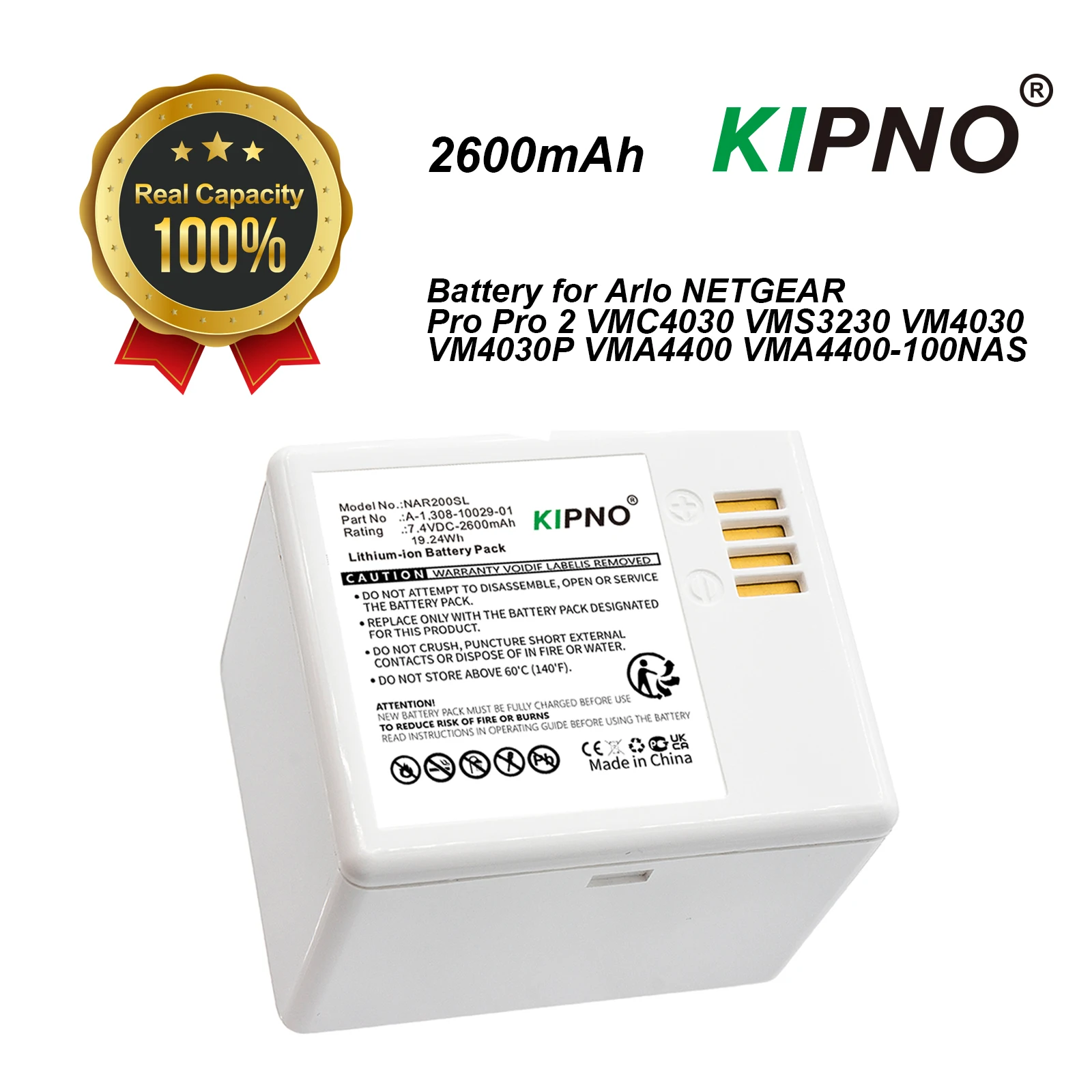 KIPNO Replacement Battery A-1  - огляд і ціна Home Security Arlo