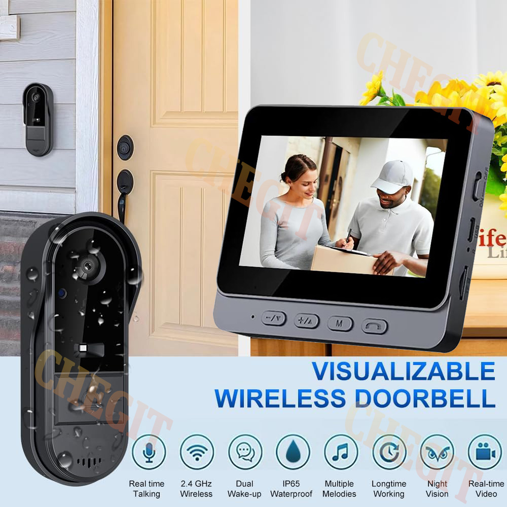 Wireless Wifi Doorbell Camera  - огляд і ціна Home Security Monitoring Service