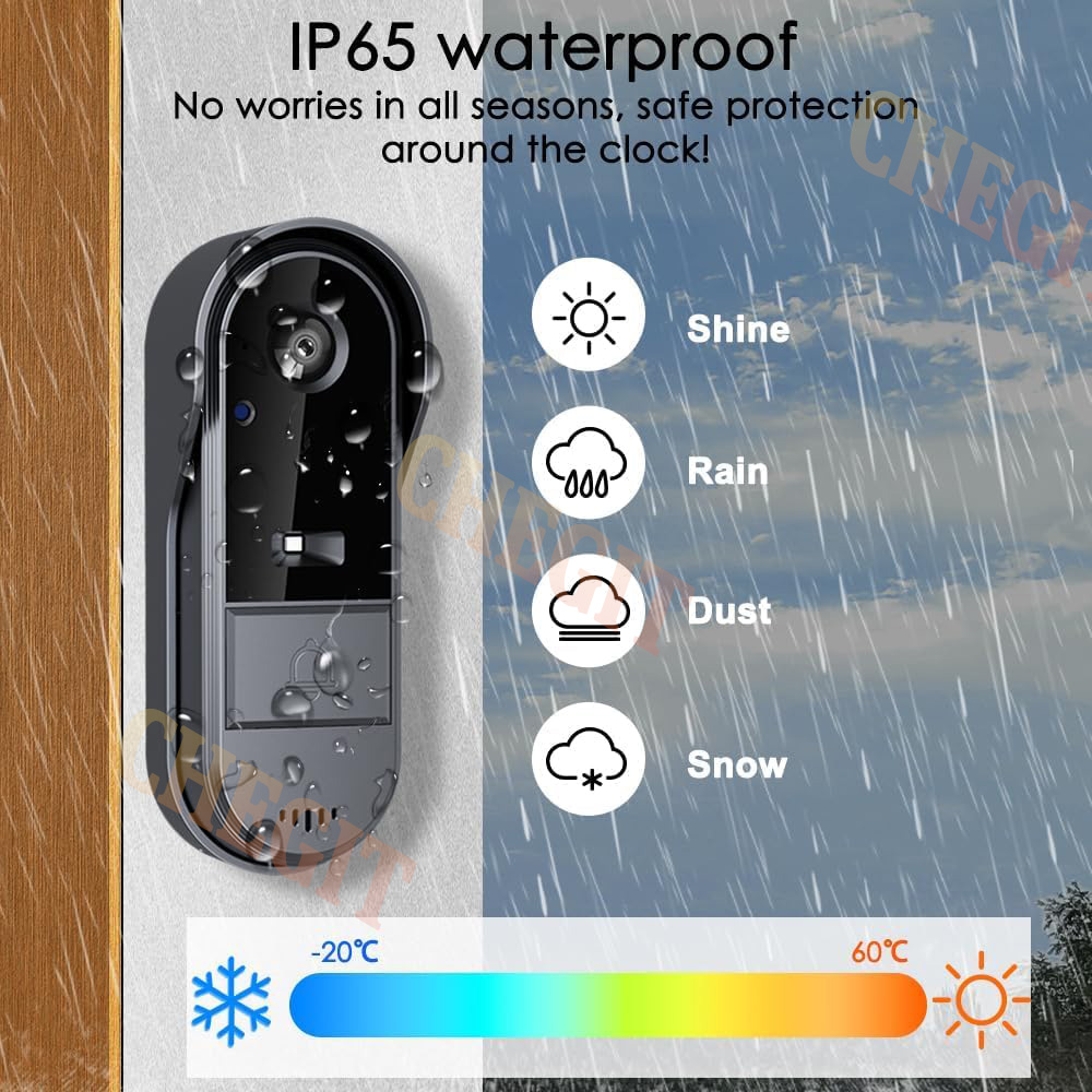 Wireless Wifi Doorbell Camera  - огляд і ціна Home Security Monitoring Service