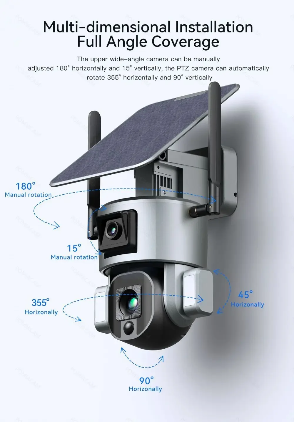 4G Wireless Solar Camera Dual  - огляд і ціна Home Security Cameras Uk