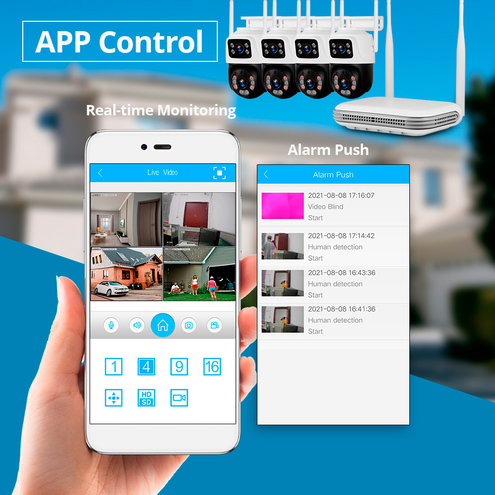 KERUI Waterproof 6MP HD Wirele - огляд і ціна Home Security Monitoring Service
