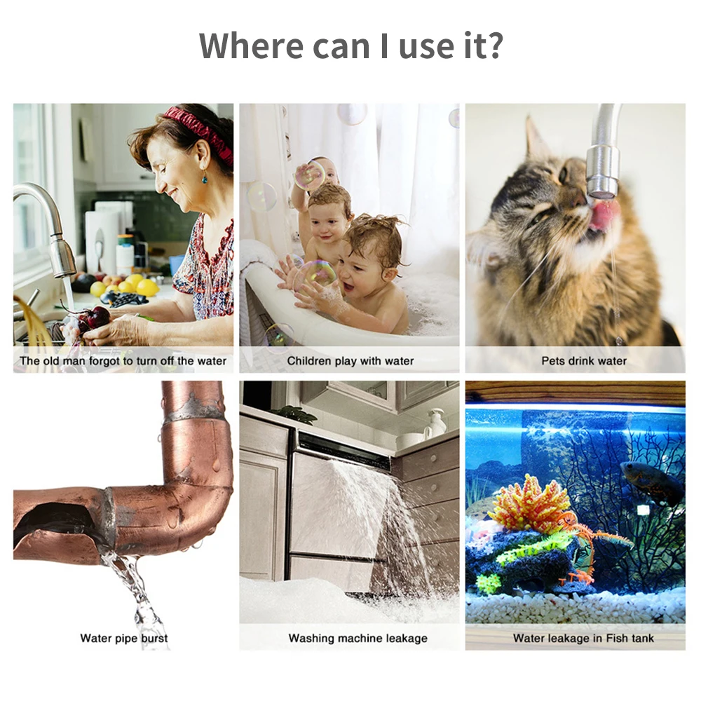 Tuya WiFi Zigbee Water Sensor  - огляд і ціна Home Security Business
