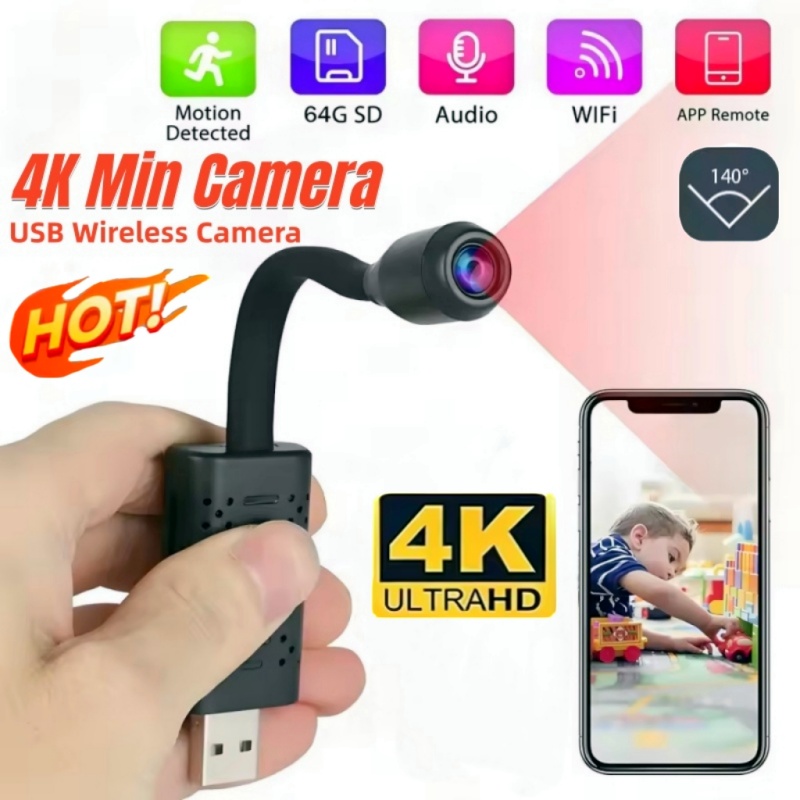 4K Mini USB WiFi Camera Portab - огляд і ціна Home Security Monitoring Service
